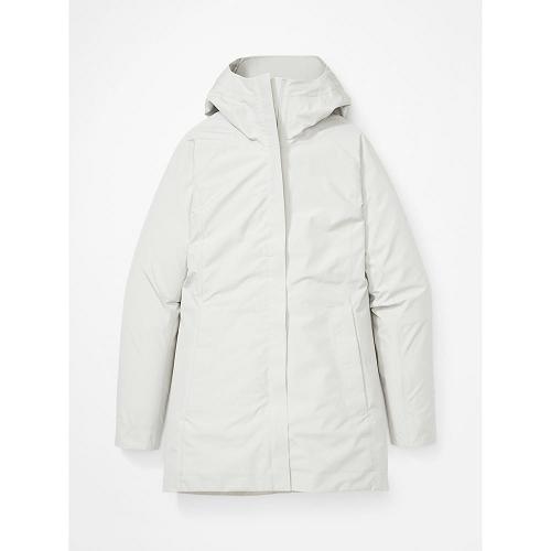 Marmot Essential Jackets - Womens Rain Jacket White CA2307185 Canada